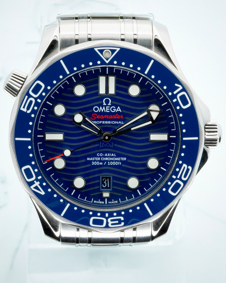 2025 Omega Seamaster Diver 300M 42MM Blue Dial Steel Bracelet (210.30.42.20.03.001)
