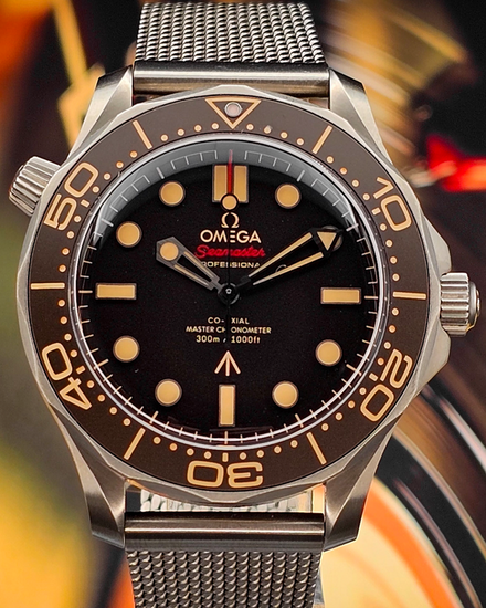 Omega Seamaster Diver 300M "007 No Time To Die" 42MM Brown Dial Titanium Bracelet (210.90.42.20.01.001)