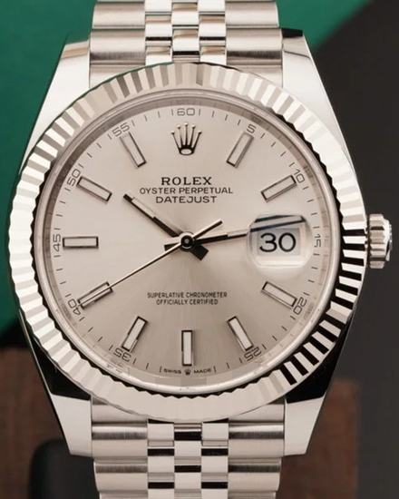 2025 Rolex Datejust 41MM Silver Dial Jubilee Bracelet (126334)