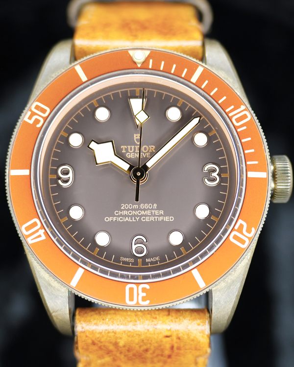 2017 Tudor Black Bay Bronze 43MM Grey Dial Leather Strap (79250BM)