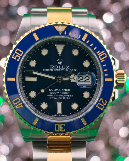 2024 Rolex Submariner Date "Bluesy" 41MM Blue Dial Two-Tone Oyster Bracelet (126613LB)