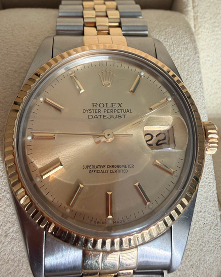 Rolex Datejust 36MM Champagne Dial Two-Tone Jubilee Bracelet (16013)