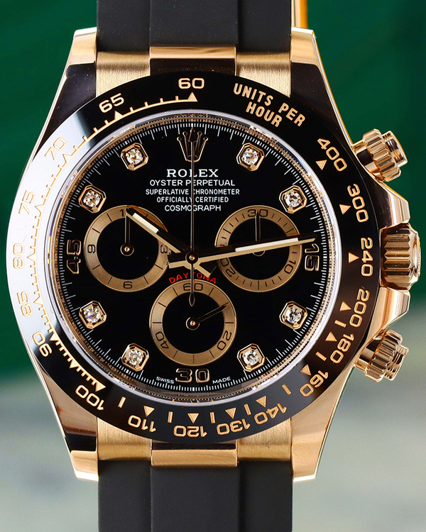 Rolex Cosmograph Daytona 40MM Black Dial Oysterflex Strap (116515LN)