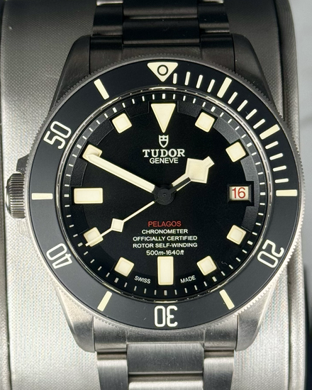 2021 Tudor Pelagos LHD 42MM Black Dial Titanium Bracelet (25610TNL)