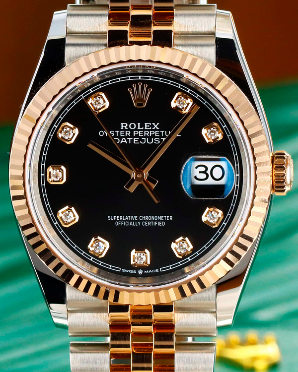 Rolex Datejust 36MM Black Dial Two-Tone Jubilee Bracelet (126231)