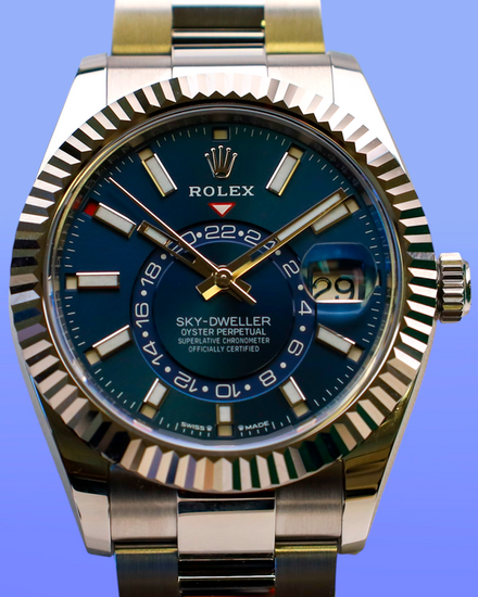 2025 Rolex Sky-Dweller 42MM Blue Dial Oyster Bracelet (336934)
