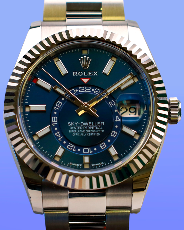 2025 Rolex Sky-Dweller 42MM Blue Dial Oyster Bracelet (336934)