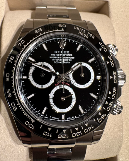 2025 Rolex Cosmograph Daytona 40MM Black Dial Oyster Bracelet (126500LN)
