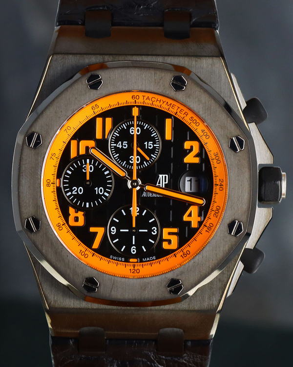 2009 Audemars Piguet Royal Oak Offshore "Volcano" 42MM Black Dial Leather Strap (26170ST.OO.D101CR.01)