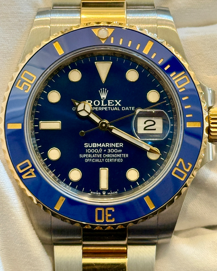 2021 Rolex Submariner Date "Bluesy" 41MM Blue Dial Two-Tone Oyster Bracelet (126613LB)