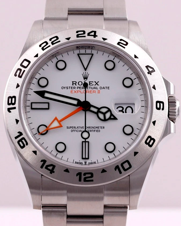 2022 Rolex Explorer II "Polar" 42MM White Dial Oyster Bracelet (226570)
