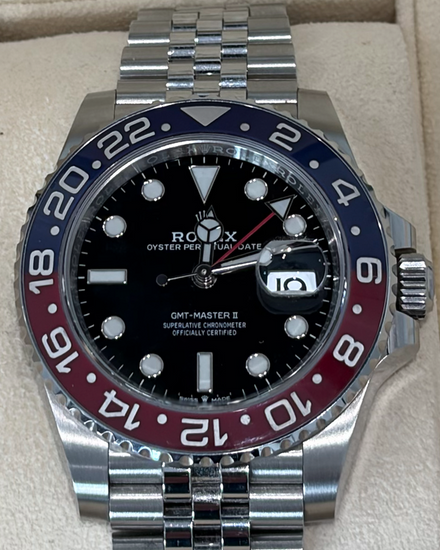 2022 Rolex GMT-Master II "Pepsi" 40MM Black Dial Jubilee Bracelet (126710BLRO)