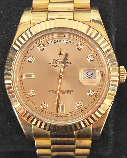 Rolex Day-Date 40MM Champagne Dial Yellow Gold President Bracelet (228238)
