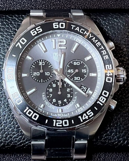 Tag Heuer Formula 1 43MM Quartz Grey Dial Steel Bracelet (CAZ1011.BA0843)