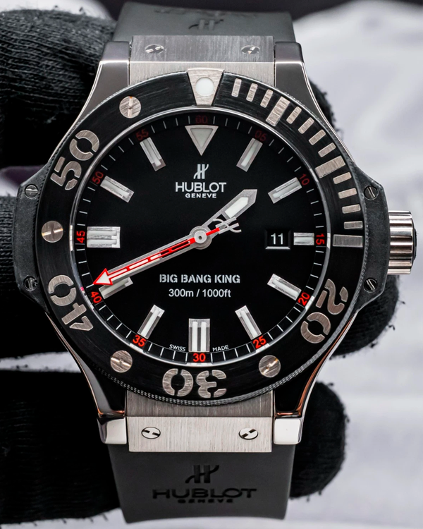Hublot Big Bang King Palladium 48MM Black Dial Rubber Strap (322.LM.100.RX)