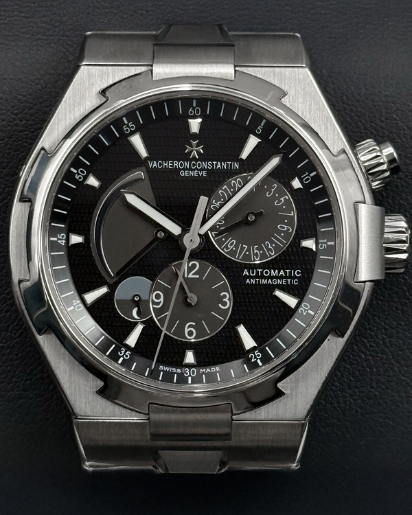 2015 Vacheron Constantin Overseas Dual Time 42MM Black Dial Steel Bracelet (47450/B01A-9227)