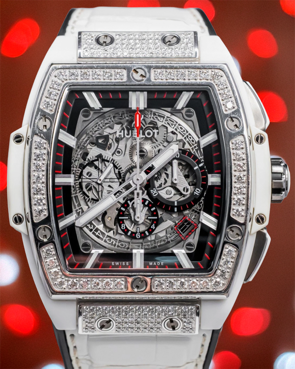 Hublot Spirit of Big Bang 45MM Skeleton Dial Leather Strap (601.HX.0173.LR)