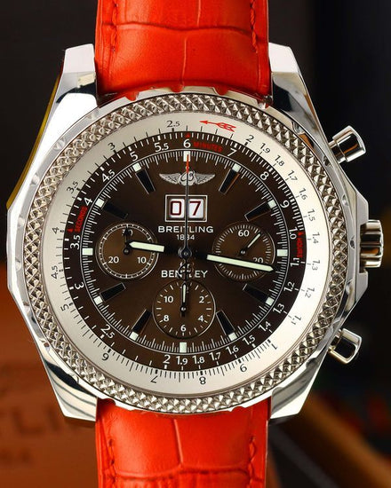 Breitling Bentley 6.75 "Havana" L. E. 48MM Brown Dial Leather Strap (J44362)