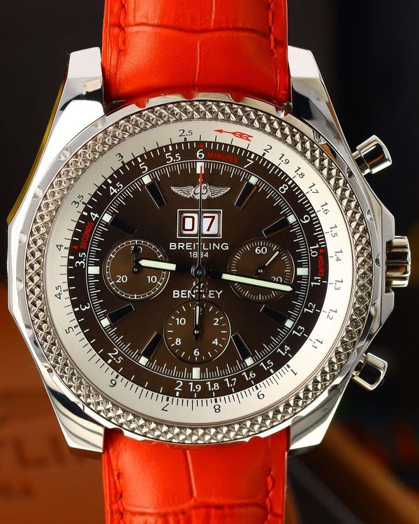 Breitling Bentley 6.75 "Havana" L. E. 48MM Brown Dial Leather Strap (J44362)