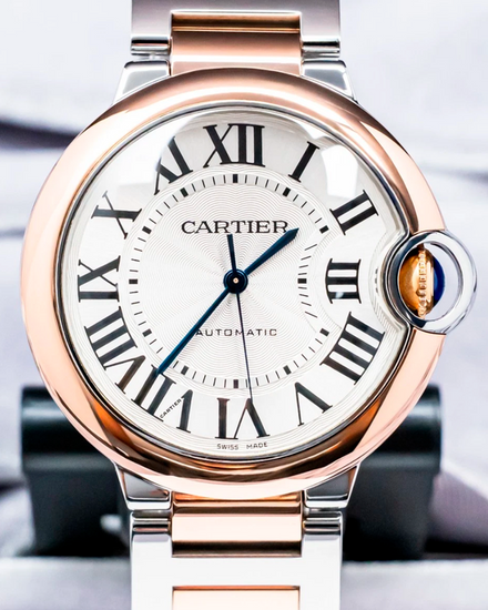 2018 Cartier Ballon Bleu 36MM Silver Dial Two-Tone Bracelet (W2BB0003)