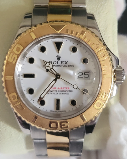 Rolex Yacht-Master 40MM White Dial Two-Tone Oyster Bracelet (16623)