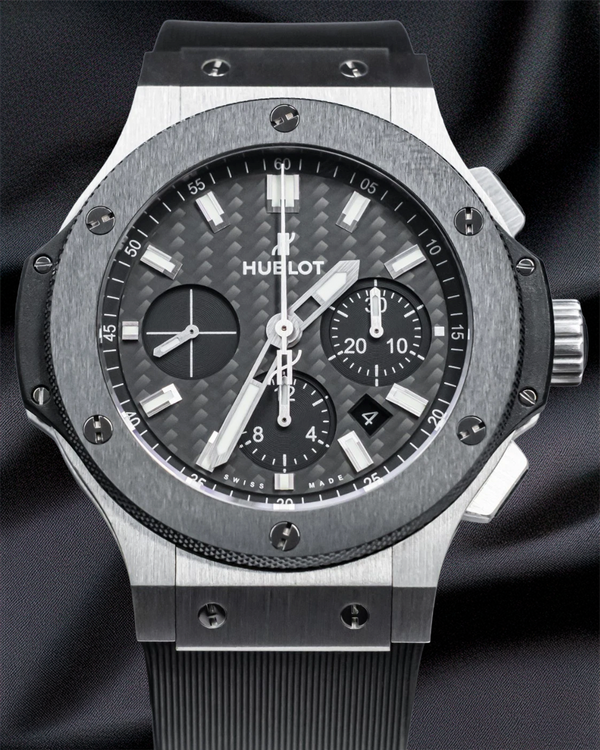 Hublot Big Bang 44MM Carbon Fiber Dial Rubber Strap (301.SM.1770.RX)