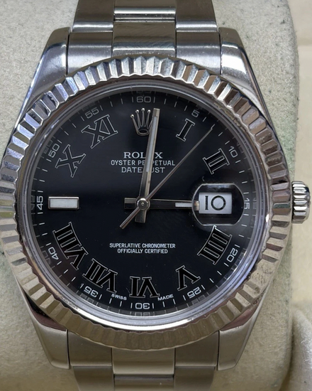 Rolex Datejust II 41MM Black Dial Oyster Bracelet (116334)