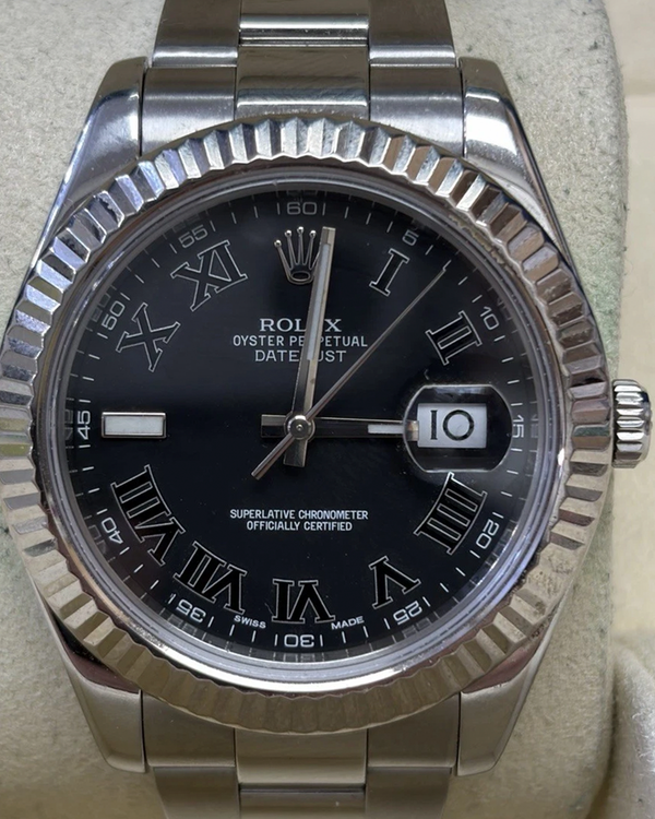 Rolex Datejust II 41MM Black Dial Oyster Bracelet (116334)