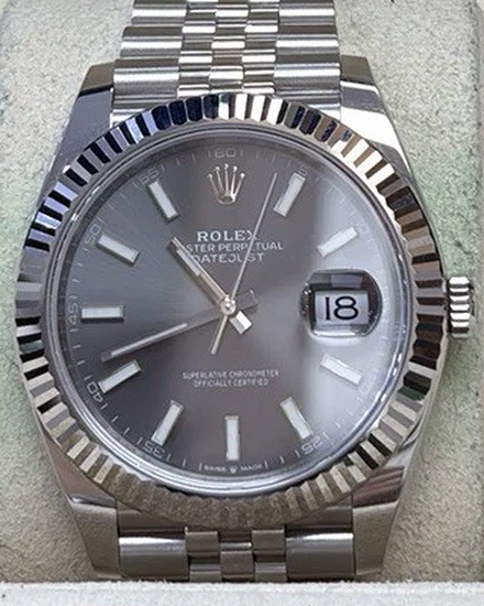 2021 Rolex Datejust 41MM Rhodium Dial Jubilee Bracelet (126334)