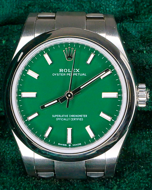 2025 Rolex Oyster Perpetual 31MM Green Dial Oyster Bracelet (277200)