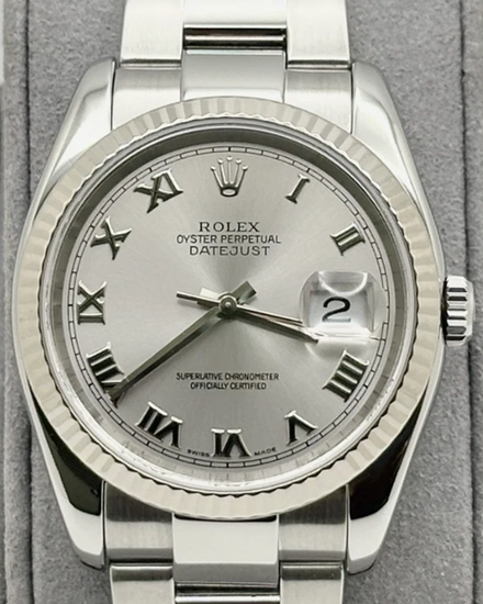 2005 (D Serial) Rolex Datejust 36MM Silver Dial Oyster Bracelet (116234)