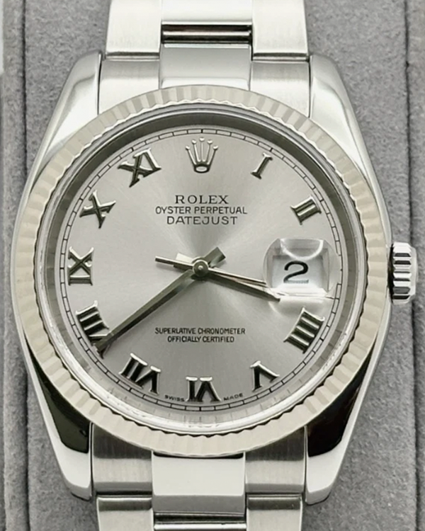 2005 (D Serial) Rolex Datejust 36MM Silver Dial Oyster Bracelet (116234)