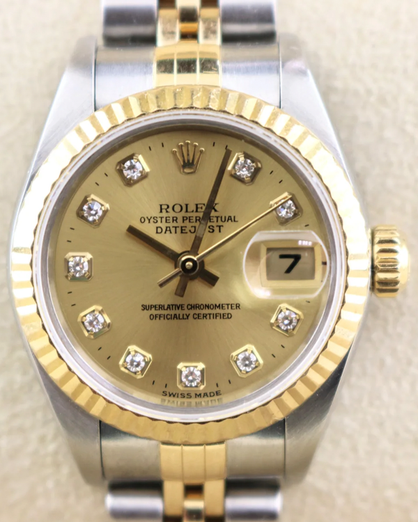 2000 (P Serial) Rolex Lady-Datejust 26MM Champagne Dial Two-Tone Jubilee Bracelet (79173)