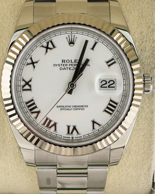 2020 Rolex Datejust 41MM White Dial Oyster Bracelet (126334)