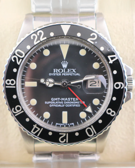 1965 (1.1 Mill Serial) Rolex GMT-Master 40MM Black Dial Oyster Bracelet (1675)