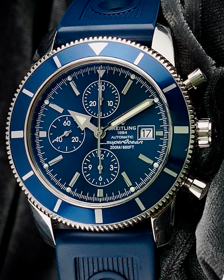 Breitling Superocean Heritage 46MM Blue Dial Rubber Strap (A13320)