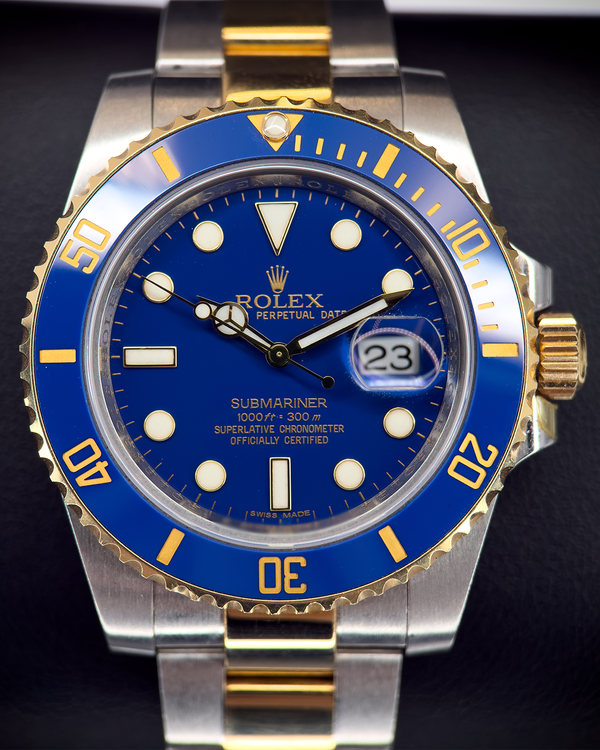 2012 Rolex Submariner Date "Bluesy" 40MM Blue Dial Two-Tone Oyster Bracelet (116613LB)