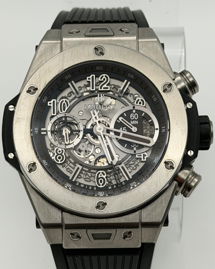 2018 Hublot Big Bang Unico Boutique Exclusive 45MM Skeleton Dial Rubber Strap (411.NX.3170.LR)