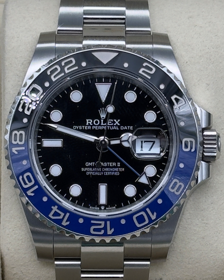 2025 Rolex GMT-Master II "Batman" 40MM Black Dial Oyster Bracelet (126710BLNR)