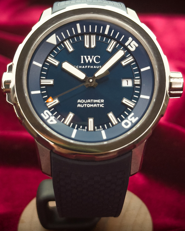 2024 IWC Schaffhausen Aquatimer 42MM Blue Dial Rubber Strap (IW328801)