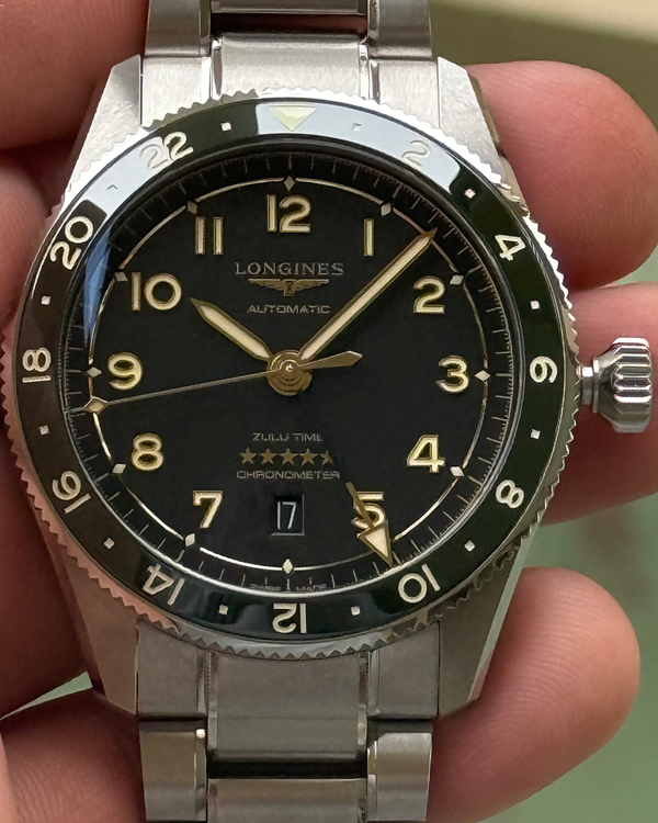2024 Longines Spirit Zulu Time 42MM Black Dial Steel Bracelet (L3.812.4.63.6)