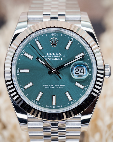 2025 Rolex Datejust 41MM Green Dial Jubilee Bracelet (126334)