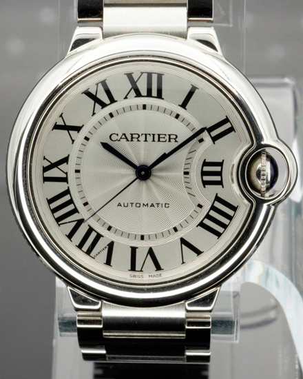 2020 Cartier Ballon Bleu 36MM Silver Dial Steel Bracelet (W6920046)