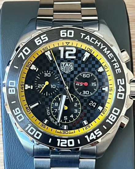 Tag Heuer Formula 1 43MM Quartz Black Dial Steel Bracelet (CAZ101AC.BA0842)