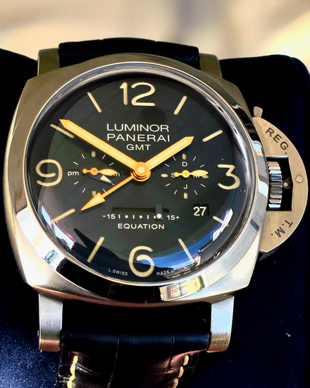 2017 Panerai Luminor Equation of Time GMT S.E. 47MM Blue Dial Leather Strap (PAM00670)