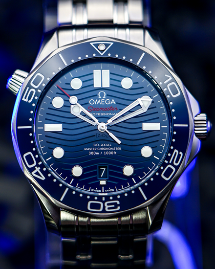 No Reserve - 2023 Omega Seamaster Diver 300M 42MM Blue Dial Steel Bracelet (210.30.42.20.03.001)