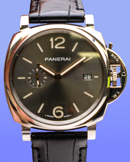 2022 Panerai Luminor Due 42MM Grey Dial Leather Strap (PAM01250)