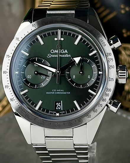 2024 Omega Speedmaster '57 40.5MM Green Dial Steel Bracelet (332.10.41.51.10.001)