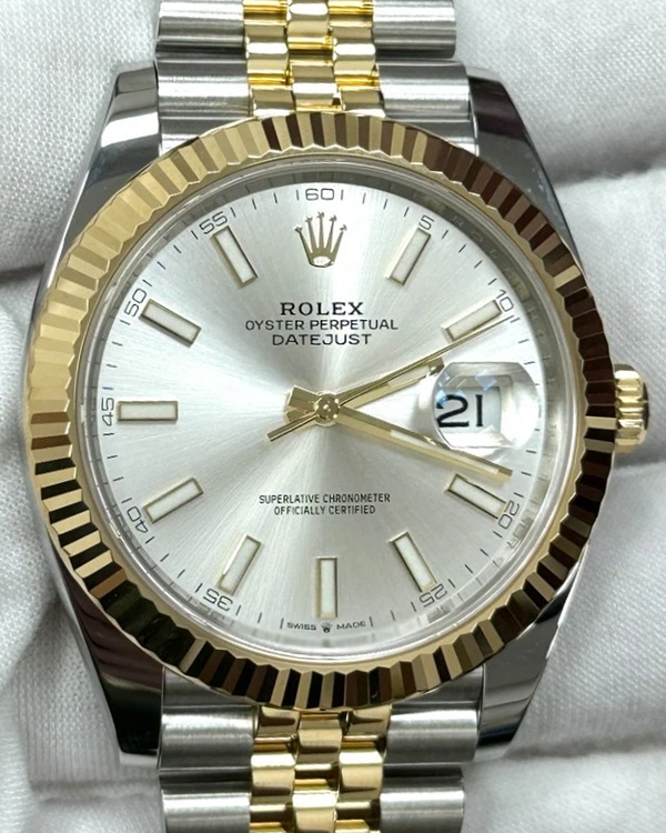 2024 Rolex Datejust 41MM Silver Dial Two-Tone Jubilee Bracelet (126333)