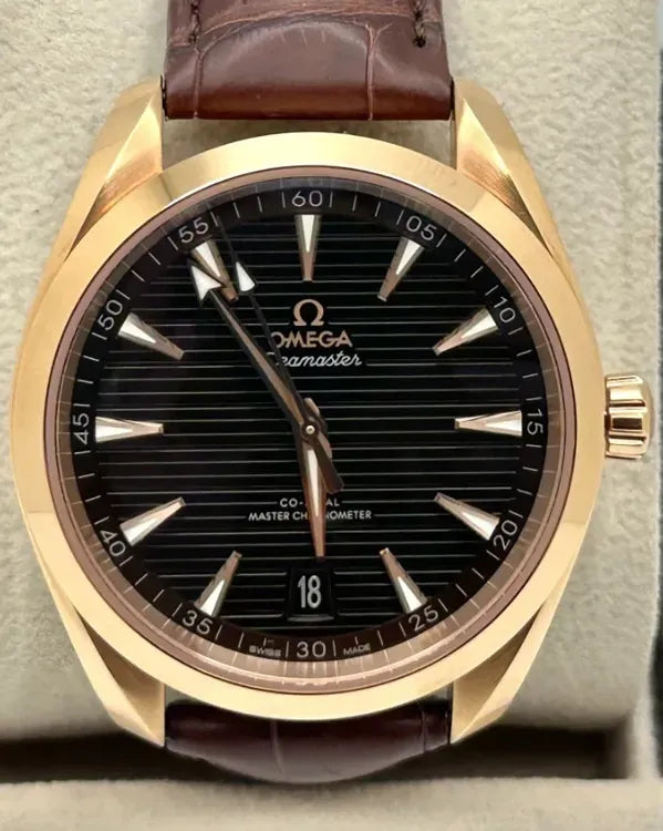 2021 Omega Seamaster Aqua Terra 150M 41MM Brown Dial Leather Strap (220.53.41.21.13.001)